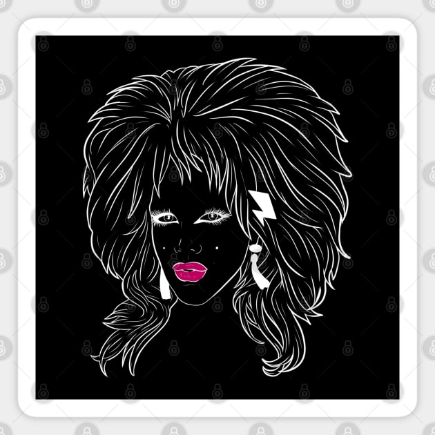 Lill the drag queen white lines Magnet by RobskiArt